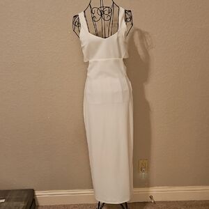 Lulu's Elegant White  Dress